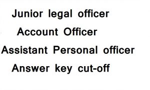 Junior legal officer answer key